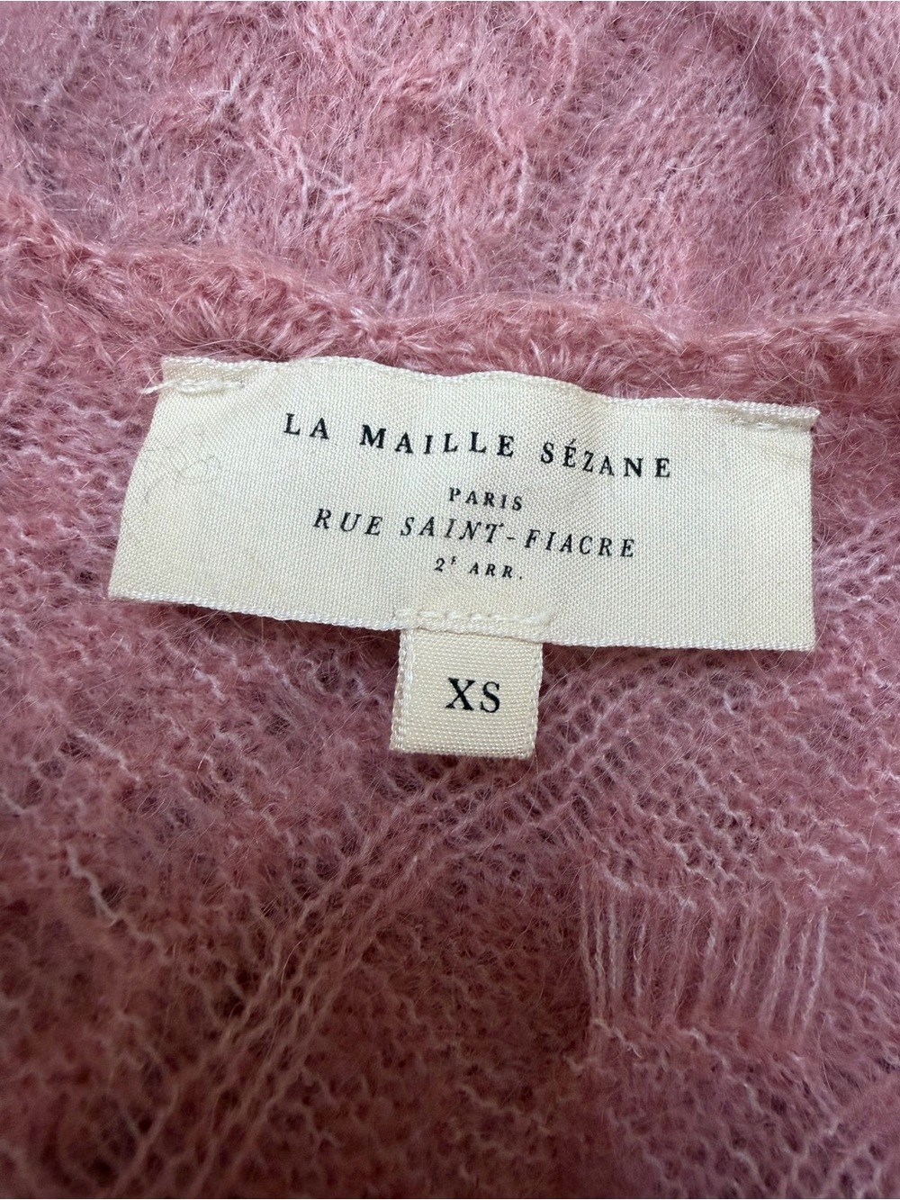 Sezane Odalie Sweater in Petal Pink size XS NEW - Picture 11 of 13